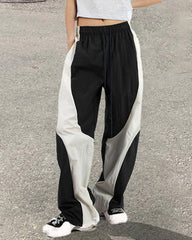 Panda Pattern Parachute Pants