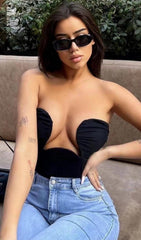 WRAP BREAST BANDAGE CROP TOP