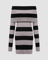 Balboa Off Shoulder Striped Dress