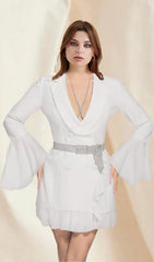 WHITE BLAZER MINI DRESS