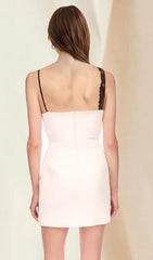 WHITE LACE MINI DRESS