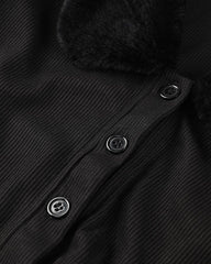 Sneaky Shadows Faux Fur Cardigan