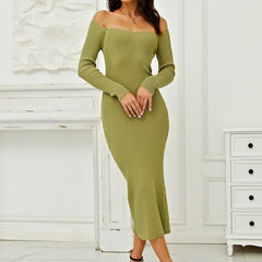 Tia Knit Off Shoulder Sweater Dress