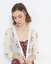 Knitted Cherries Cardigan