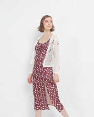 Knitted Cherries Cardigan