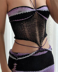 Onyx Crochet Coord Set