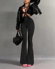 Barbarella Budding Rose Cut Out Jumpsuit