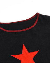 Nimige Contrasting Starry Raglan Coord