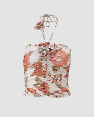 Halter Rosebed Tube Top