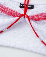 Cherry Crochet Halter Top