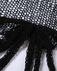 Resevoir Knit Crop Eyelet Sweater