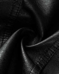 Kitsune Lapel Pleather Jacket