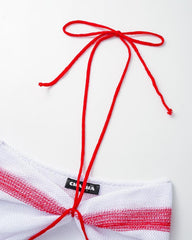 Cherry Crochet Halter Top