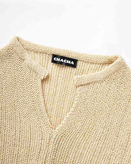 Kingly Creme Split Wing Sweater