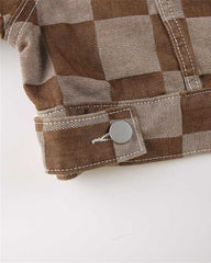 Checkerboard Cuppa Cropped Jacket
