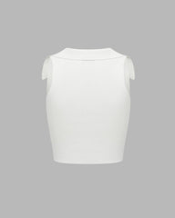 Neade Ribbed Lapel Top