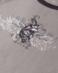 Gryphon Grunge Raglan Top