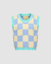 Ichordale Pastel Knit Sweater Vest
