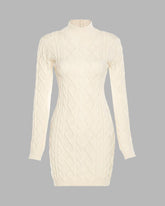 Purity Cable Knit Cut Out Dress