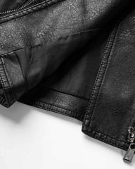 Kitsune Lapel Pleather Jacket