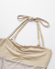 Keenfeather Halter Handkerchief Top