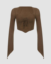 Cimmeris Cropped Sweetheart Corset Top