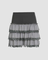 Nightsky Moon Ruffled Skirt
