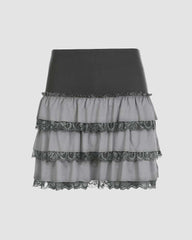 Nightsky Moon Ruffled Skirt