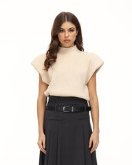 Delaunay Ribbed Turtleneck Vest