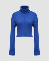 Glacius Cropped Turtleneck Jumper