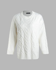Kayetlyn Cable Knit Oversized Jumper