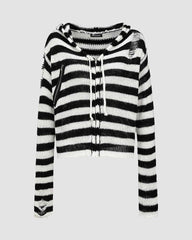 Be Found Striped Hoodie