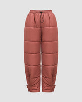 Gingerbread High Waisted Puffer Trousers