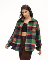 Knowing Eye Plaid Oversized Shirt