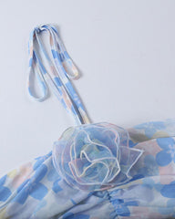 Roseya Belenne Halter Cropped Top