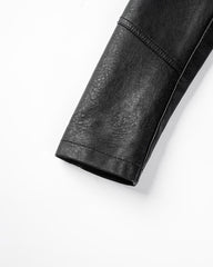 Kitsune Lapel Pleather Jacket