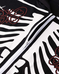 Ribcage Love Graphic Zip Hoodie