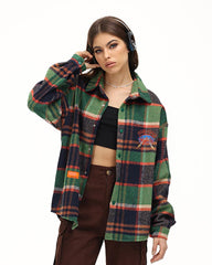 Knowing Eye Plaid Oversized Shirt