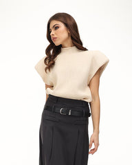 Delaunay Ribbed Turtleneck Vest