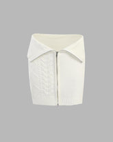 Winterelle Babe Zip Cable Knit Skirt