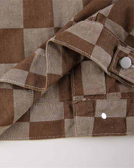 Checkerboard Cuppa Cropped Jacket