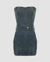 Remember Denim Tube Mini Dress