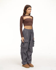 Crescent Moon Cargo Pants