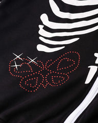 Ribcage Love Graphic Zip Hoodie