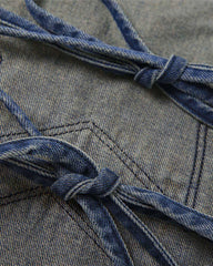 Twinkle Stars Denim Halter Top