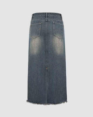 Stoneborn Maxi Denim Skirt