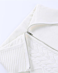 Winterelle Babe Zip Cable Knit Skirt