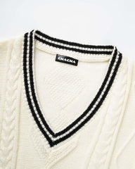 Jenynia Cable Knit Sweater Vest