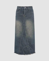 Stoneborn Maxi Denim Skirt