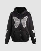 Butterfly Extract Graphic Hoodie